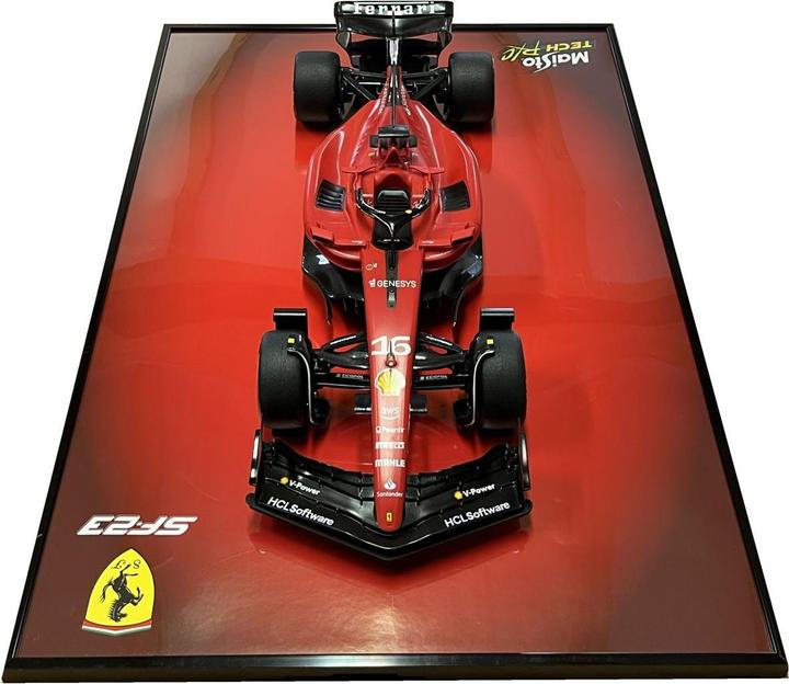 Actual product image Maisto F1-Fotorahmen mit Ferrari-Modell 1/10 #16 Leclerc