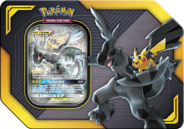 Image du produit Pokémon TAG TEAM Pikachu & Zekrom GX Tin Box (Anglais, Coffret & Collection)