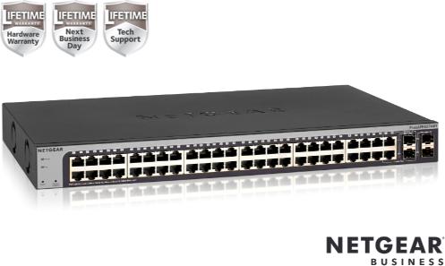 Actual product image Netgear 48-PORT 1G SMART SWITCH (52 Ports)