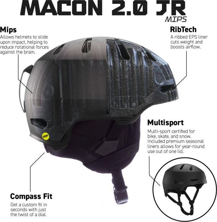 Produktbild Bern Macon 2.0 Jr. MIPS (54 - 58 cm, M, L)