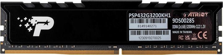 Immagine prodotto Patriot Firma Premium PSP432G3200KH1 Modulo di memoria GB DDR4 (2 x 16GB, 3200 MHz, DDR4-RAM, DIMM)