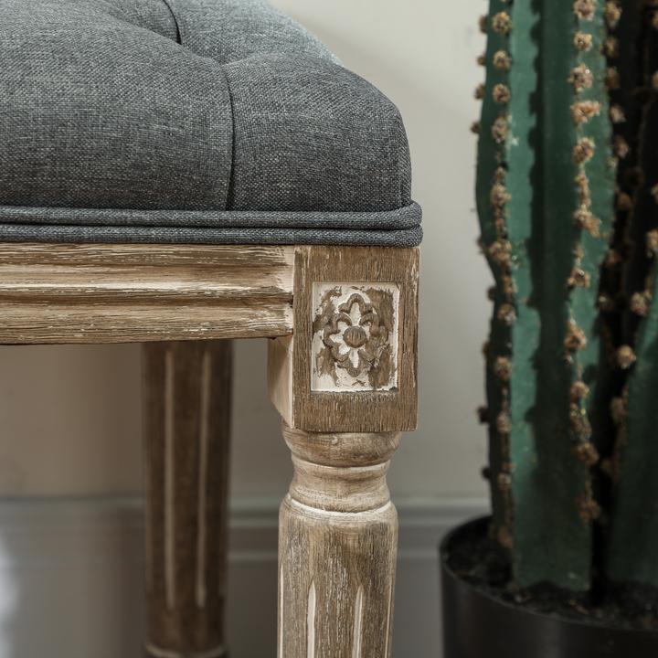 Actual product image Homcom Vintage-style upholstered bench (81 cm)