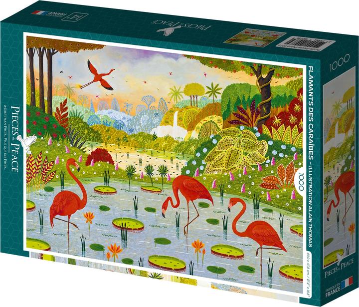 Immagine prodotto Pieces & Peace Puzzle 1000 pezzi Fenicotteri dei Caraibi (1000 pezzi)