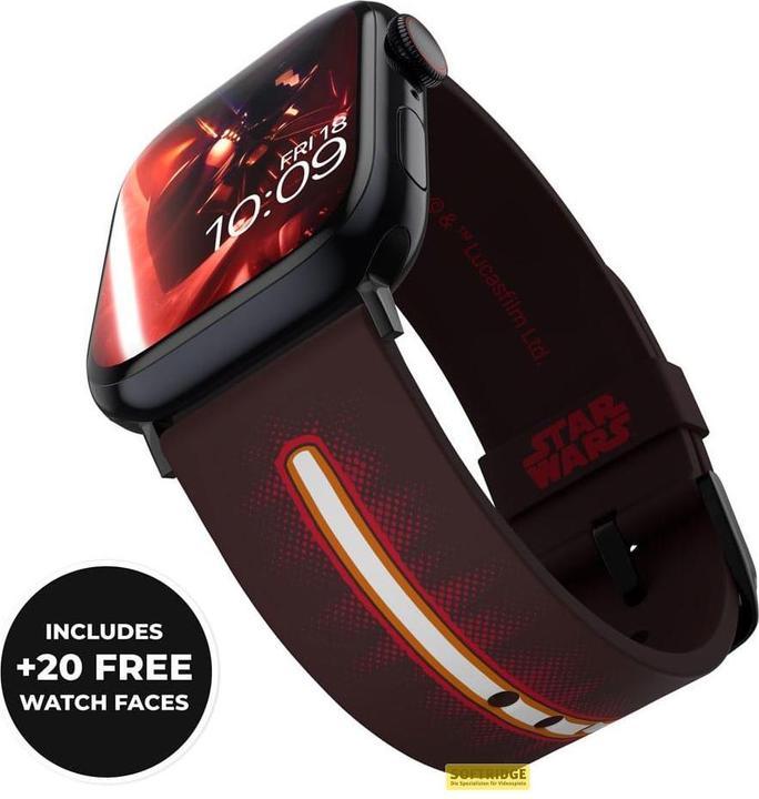 Image du produit Moby Fox Bracelet Smartwatch Star Wars Darth Vader Lightsaber 22 mm (22 mm, Silicone, Acier inoxydable)