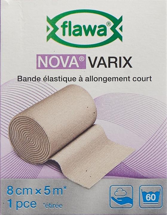 Actual product image Flawa Nova Varix short-stretch bandage skin-coloured 8 cm x 5 m