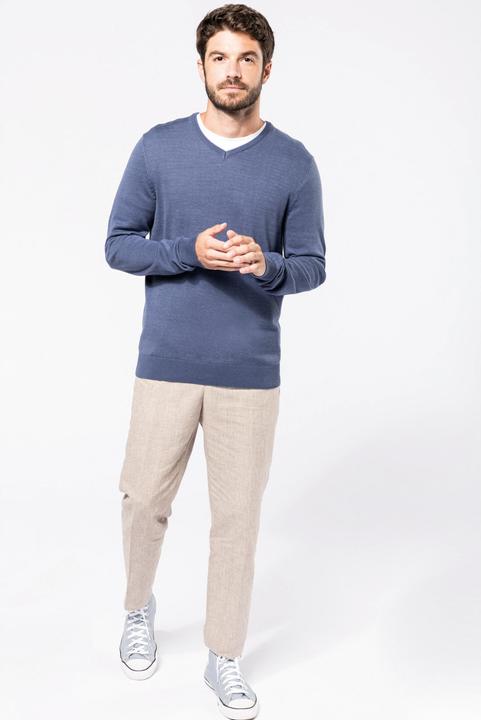 Produktbild Kariban Pullover mit V-Ausschnitt (XL)