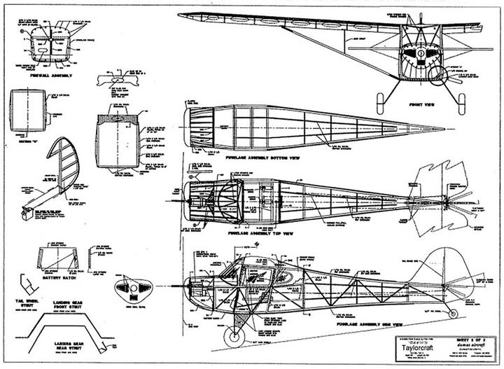 Image du produit Dumas Aircraft taylorcraft bc-12 kit bois découpe laser