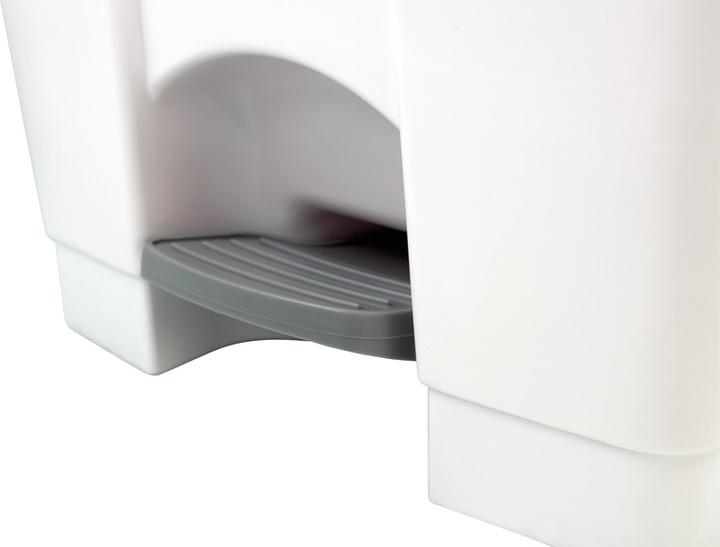 Produktbild Helit Papierkorb 18 l H331xØ315 mm mit Griffrand Kunststoff lichtgrau (18 l)