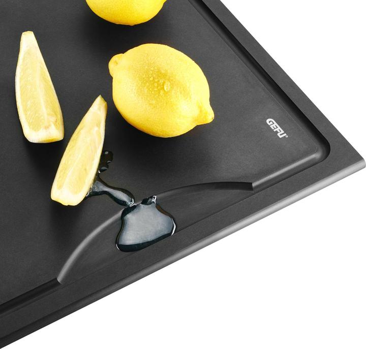 Actual product image GEFU Cutting board SLIZE medium 37 x 25 cm with juice groove