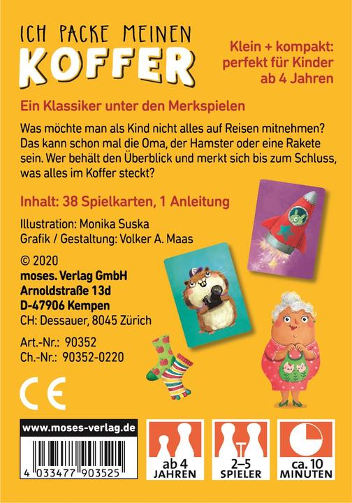 Actual product image I pack my suitcase (German)