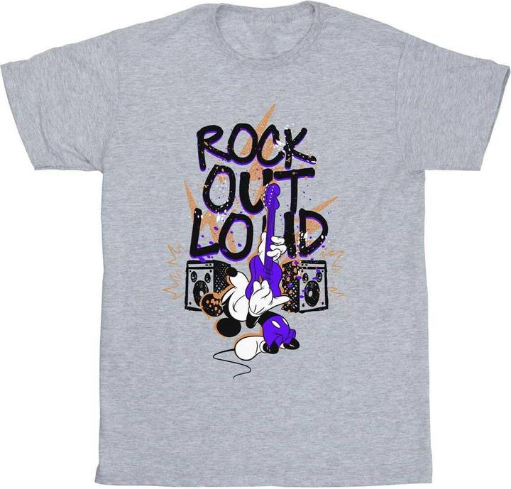 Actual product image Disney Mens Mickey Mouse Rock Out Loud T-Shirt (XXL)