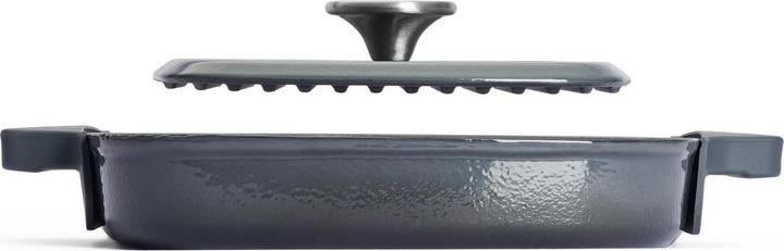 Produktbild Woll Grillpfanne Iron mit Steakpresse Carbon Grey (24 cm, Grillpfanne, Gusseisen)