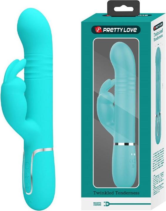 Produktbild Pretty Love Coale Rabbit Vibrator Perlen Aquagrün
