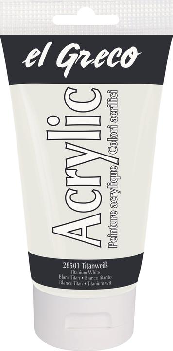 Produktbild Kreul el Greco Acrylic (Titanweiss, 150 ml)