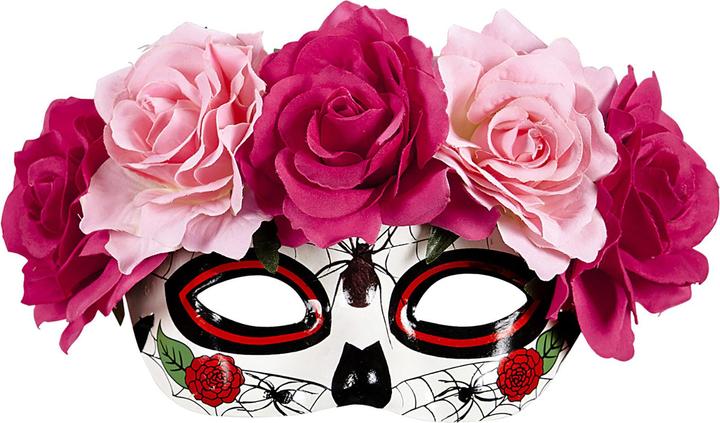 Actual product image Widmann Dia de los Muertos eye mask