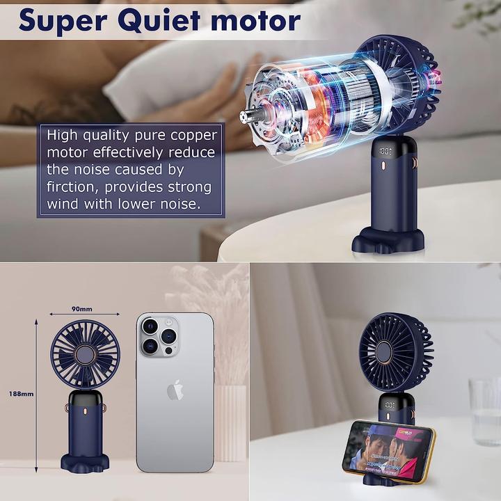Actual product image Lumina Swiss Mini Strong-Wind Hand Fan