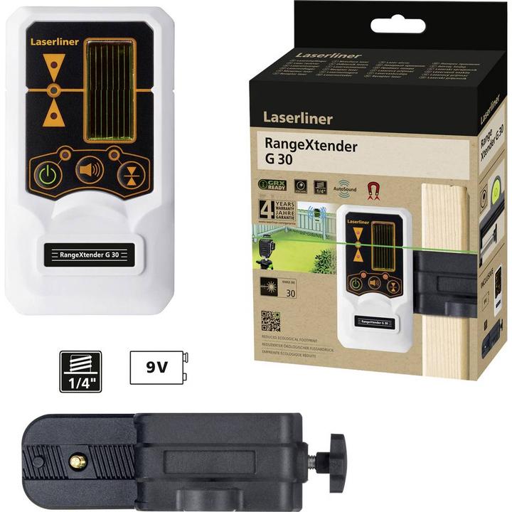 Laserliner RangeXtender G 30 Laserempfänger für Linienlaser Reichweite (max.):