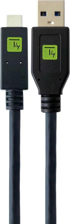 Image du produit Techly Câble USB3.1 mâle type A - mâle USB type C noir 1m (1 m, USB 3.2 Gen 1)