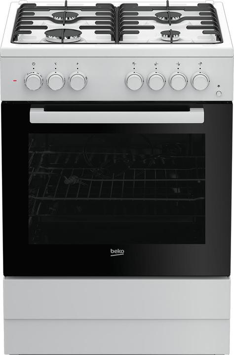 Beko FSST62110DW Elektroherd mit Gas-Kochfeld 60cm