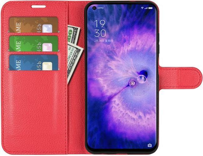 Actual product image MU Classic Litchi Leather Bookcover Series (Oppo Find X5)