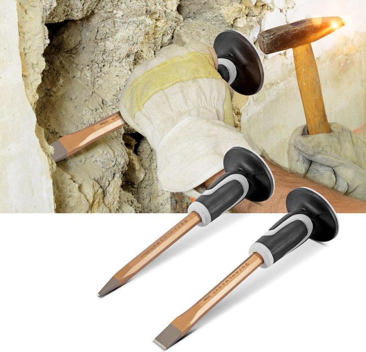 Produktbild Stahlwerk Flachmeissel / Spitzmeissel 2er Set Gold 300 mm Handmeissel