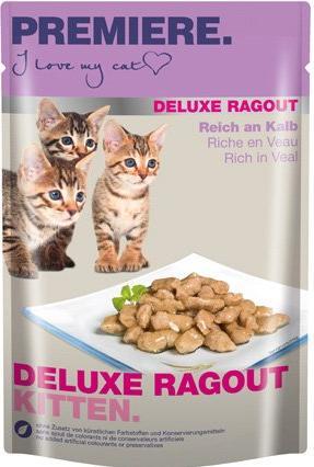 Image du produit Premiere Deluxe Ragout Kitten veau (Junior, 85 g)