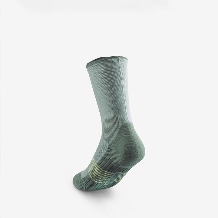 Image du produit Quechua Chaussettes de randonnée hautes junior, HIKE 500 vert (27, 30)