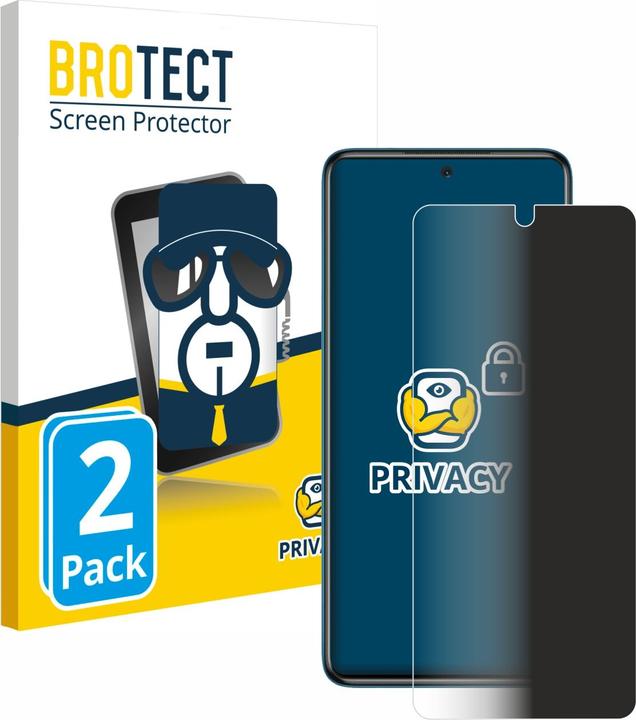 Produktbild BROTECT Sichtschutzfolie Anti-Spy Privacy Folie Blaulicht-Schutz (2 Stück, Xiaomi Poco X3 NFC)