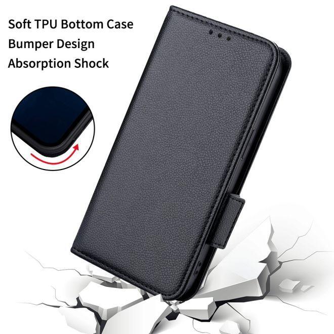 Produktbild MU Classic Litchi Leder Bookcover Series (Motorola Moto G Stylus 5G (2023))