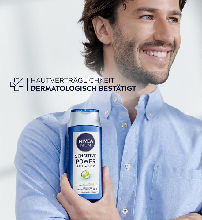 Produktbild Nivea Men Sensitiv Power (250 ml, Flüssiges Shampoo)