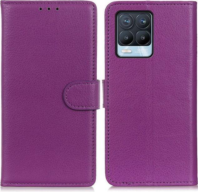 Actual product image MU Classic Litchi Leather Bookcover Series (Realme 8 Pro, realme 8)
