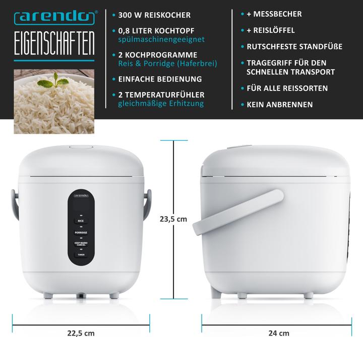 Actual product image Arendo Rice cooker