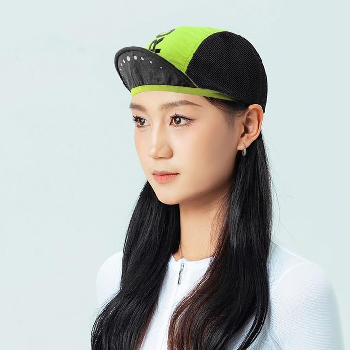 Actual product image Rockbros Cycling Cap with Visor, Helmet Cover - Green