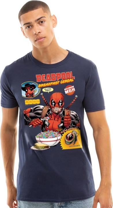 Actual product image Mens Deadpool Cereal T-Shirt (S)