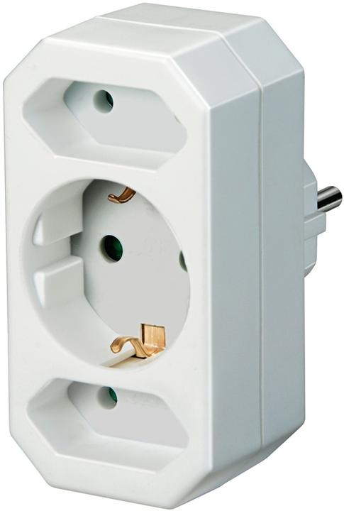 Produktbild Brennenstuhl Adapterstecker Schutzkontakt 3fach weiss (3 x, CEE 7/3)