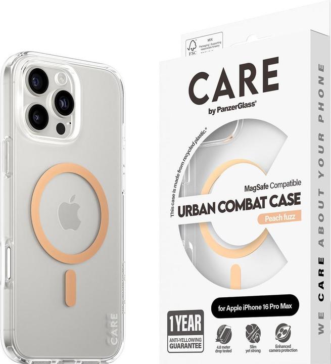 Image du produit PanzerGlass CARE Flagship Case Urban Combat w. Peachy MagSafe iPhone '24 6.9 "Pro (Apple iPhone 16 Pro Max)