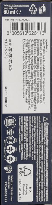Nutritional values and ingredients Wella Koleston Pure Naturals (4/0 medium brown)