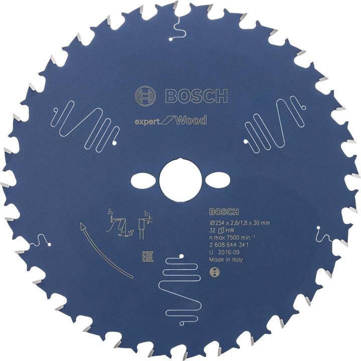 Produktbild Bosch Professional Zubehör Kreissägeblatt Expert for Wood, 254 x 30 x 2,6 mm, 32