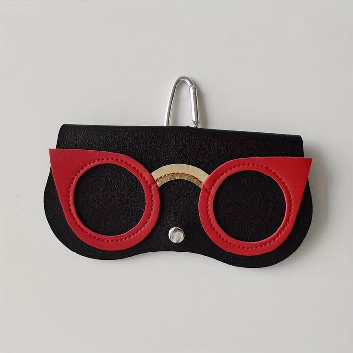 Only-Bags.Store Niedliche Eule Cartoon PU Leder Brillenetui - tragbare Brillenaufbewahrungstasche mit