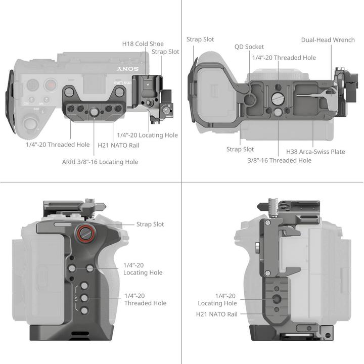 Actual product image SmallRig HawkLock Quick Release Advanced Cage Kit (Cage accessories, Cage)
