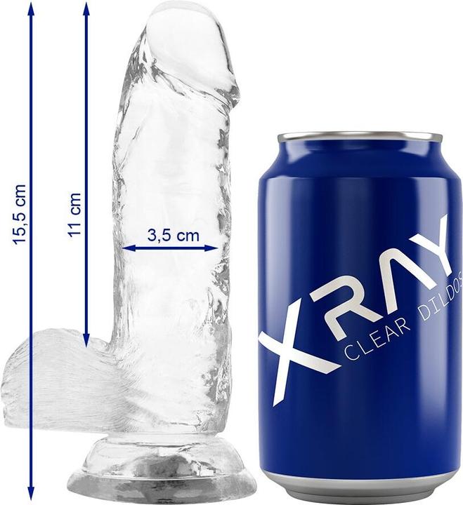 Produktbild X Ray XRAY CLEAR DILDO REALISTA TRANSPARENTE 15.5CM X 3.5CM