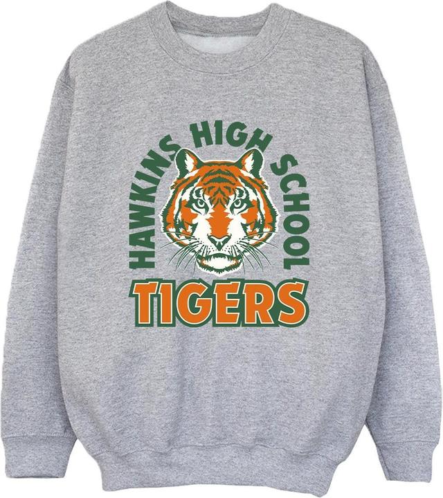 Netflix Stranger Things Hawkins Arch Tiger Sweatshirt Jungen