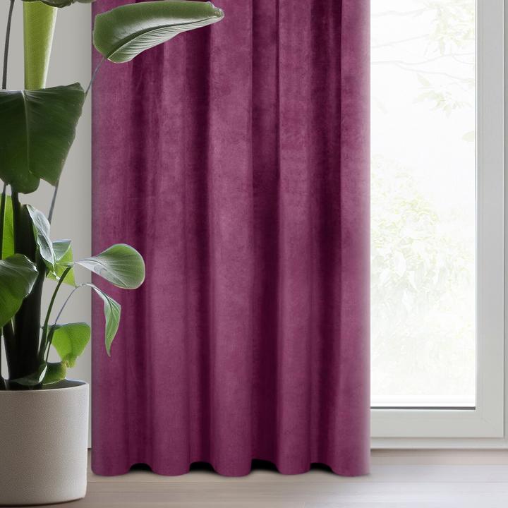 Image du produit Eurofirany Rideau de nuit en velours doux DIVA LINE RIA 140X270 cm, bande / tunnel / crochets, 300 g (140 x 270 cm)
