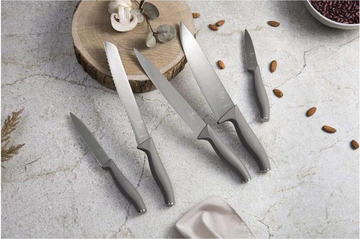 Actual product image BerlingerHaus Haus 6-teiliges Messerset mit Bambus Schneidebrett, Taupe Collection
