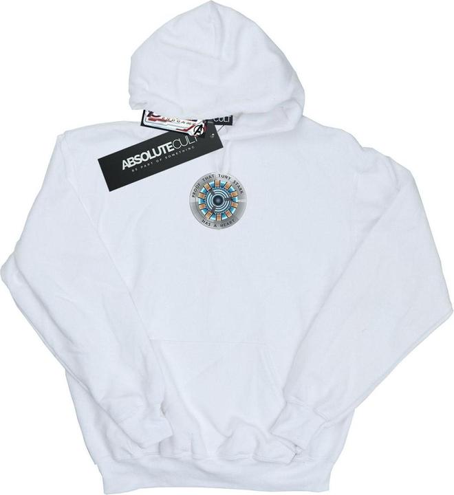 Actual product image Womens/Ladies Avengers Endgame Tony Stark Heart Hoodie (M)