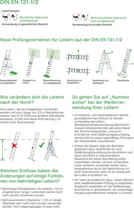 Productafbeelding Munk Enkele ladder zonder dwarsbalk 6 sporten (Enkele ladder, 191 cm)
