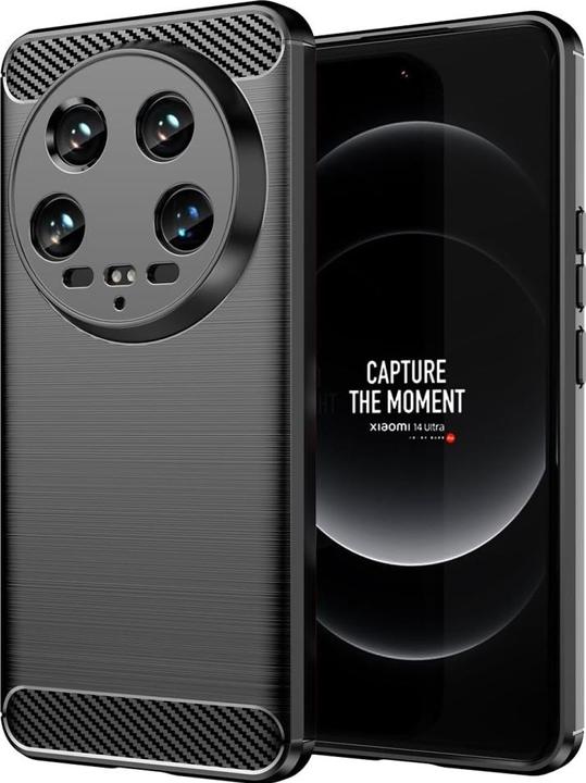 Immagine prodotto Screenguard Xiaomi 14 Ultra Custodia Carbon Brushed Soft TPU (Xiaomi 14 Ultra)