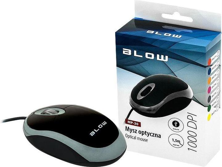 Blow Optische Maus MP-20 USB grau (Kabelgebunden)