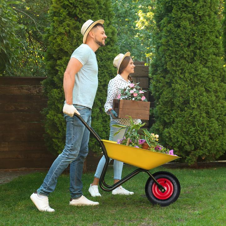 Actual product image Relaxdays Wheelbarrow Tyre 4.80 4., Pneumatic