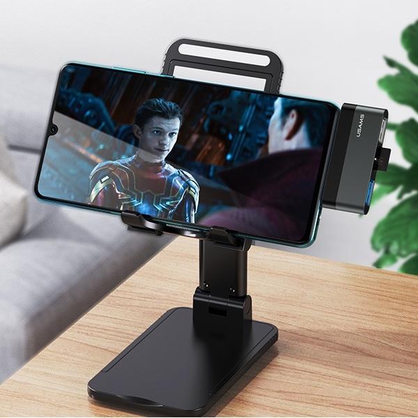 Productafbeelding Usams CONCENTRATORIAUS USB US-SJ463 1 x Micro SD + 2 x USB-A 3.0 (SJ463HUB01) (USB-C, 3 Havens)